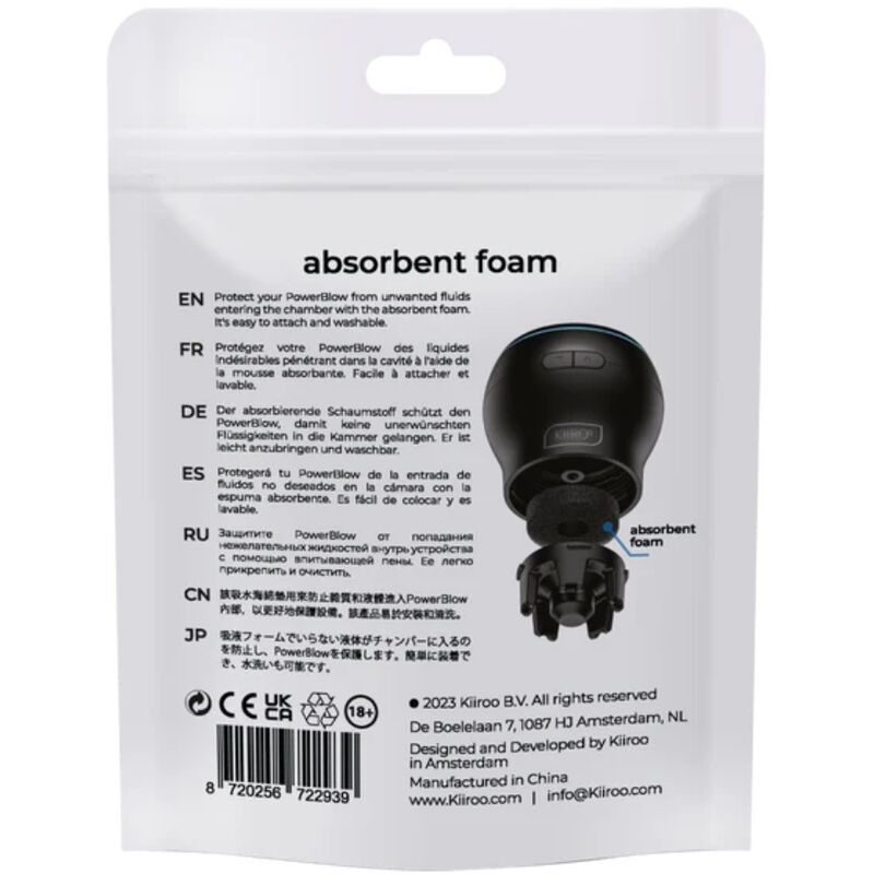 Kiiroo - power blow espuma absorbente de respuesto 5