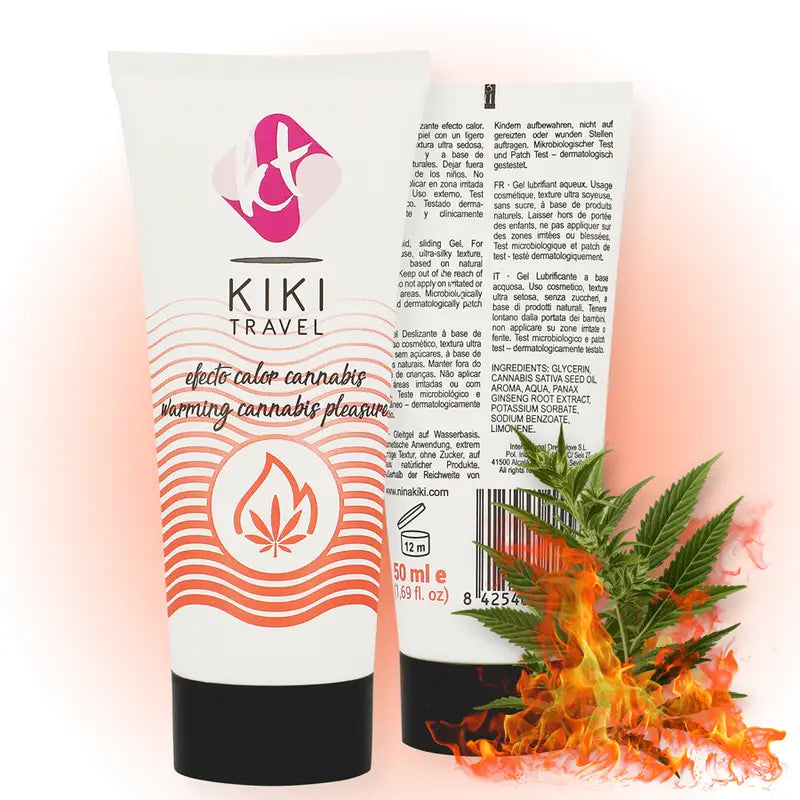 Kikí travel - gel deslizante sabor a cannabis efecto calor