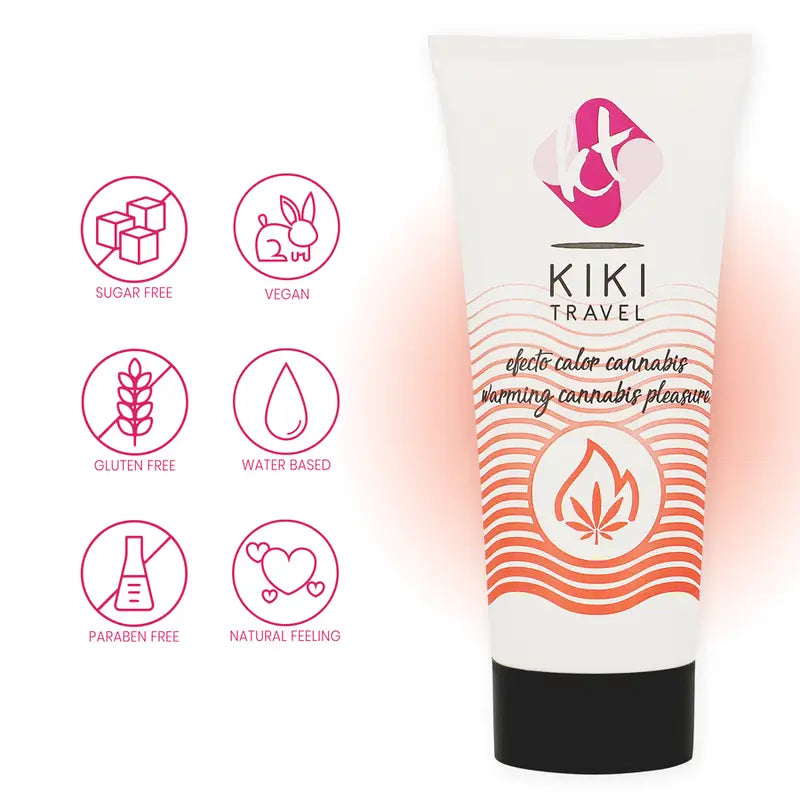 Kikí travel - gel deslizante sabor a cannabis efecto calor