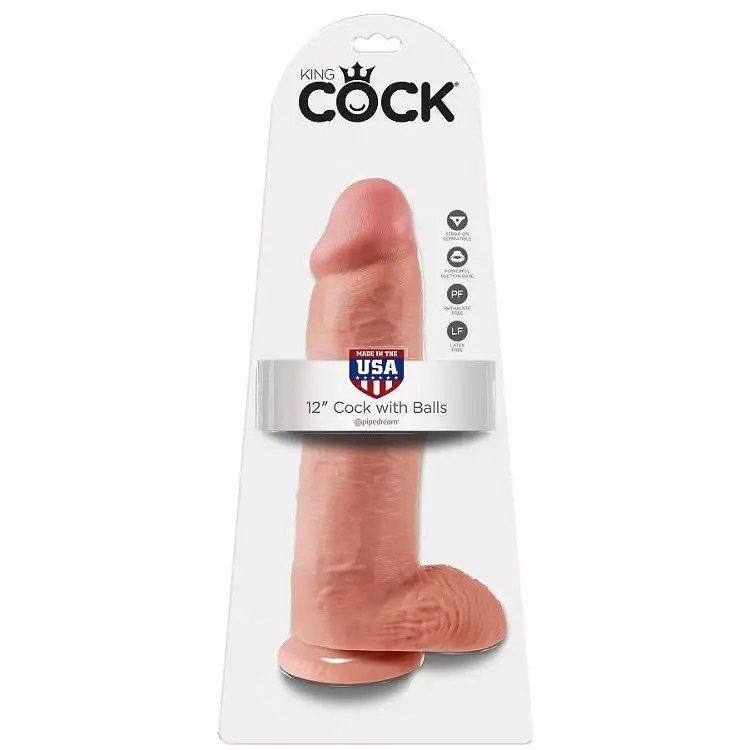 King cock - 12 pene realístico natural 30.48 cm