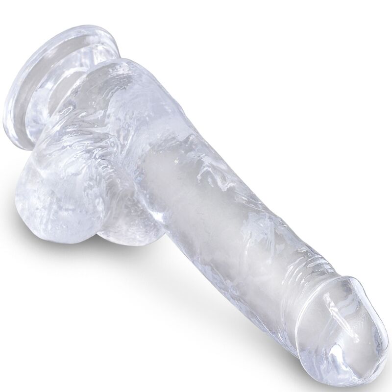 King cock - clear pene realístico con testículos 13.5 cm