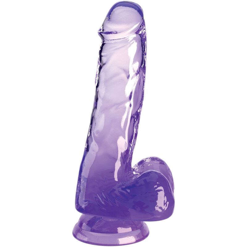 King cock - clear pene realístico con testículos 13.5 cm
