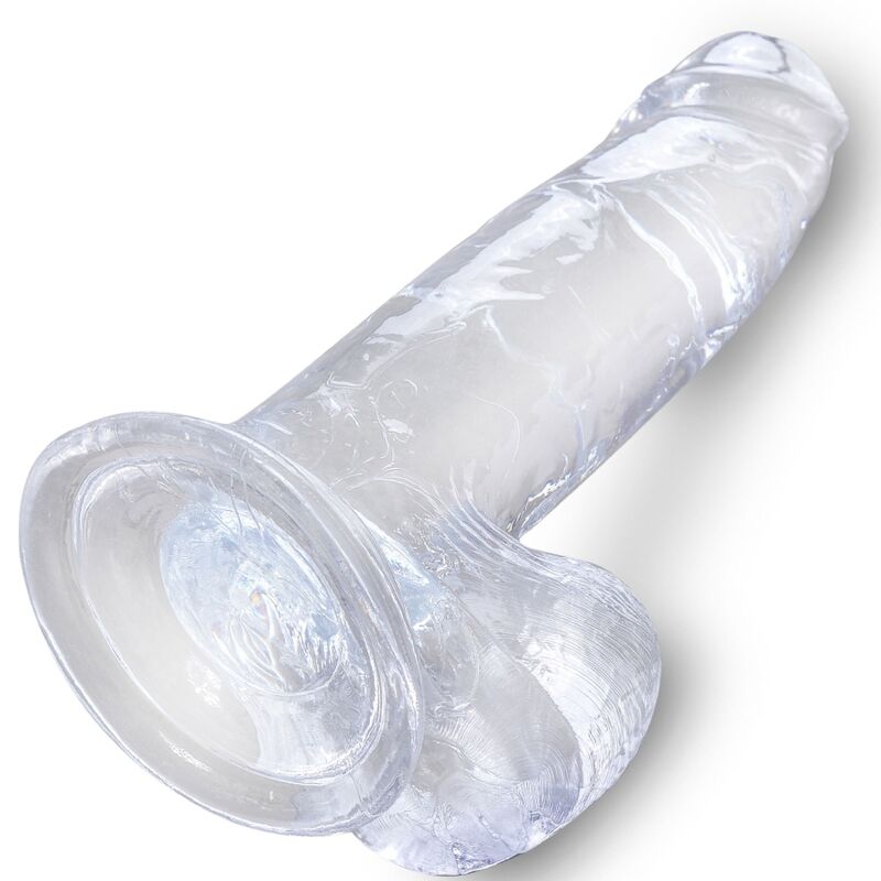 King cock - clear pene realístico con testículos 15.2 cm