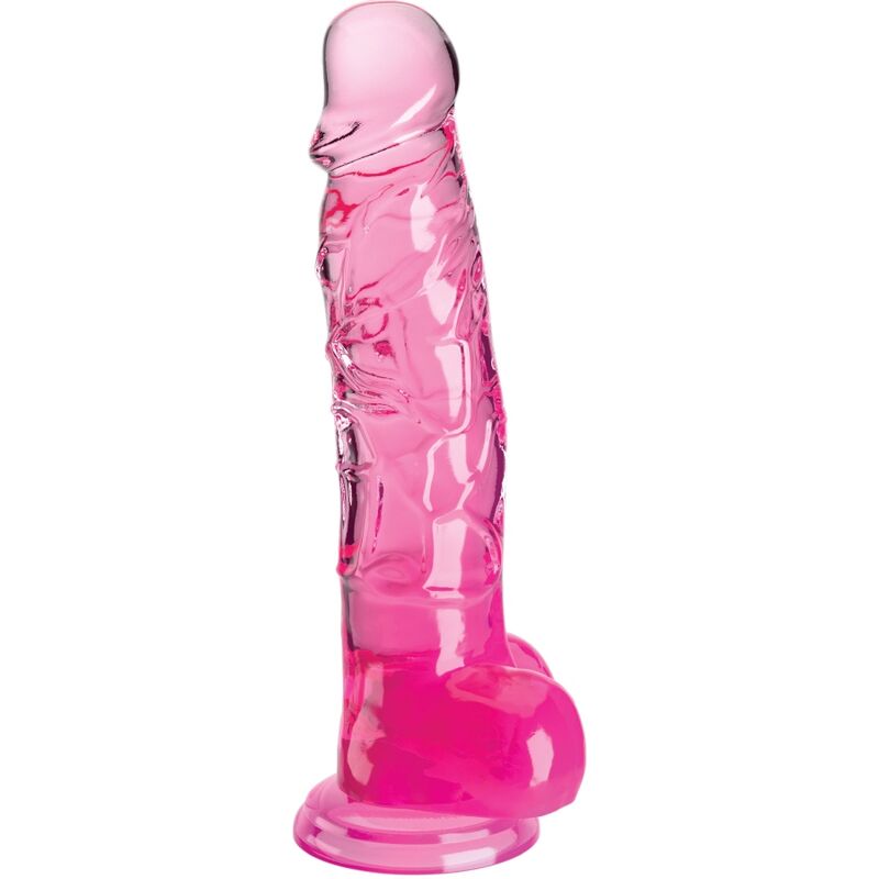 King cock - clear pene realístico con testículos 16.5 cm