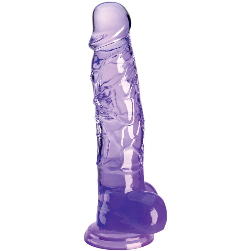 King cock - clear pene realístico con testículos 16.5 cm