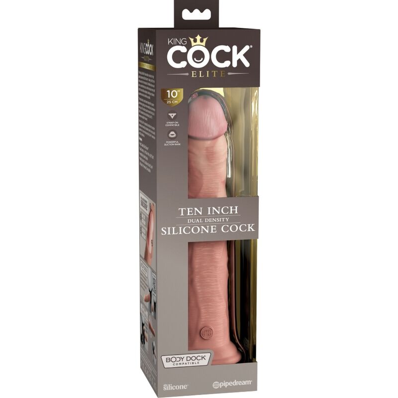 King cock - élite dildo realístico silicona 25.4 cm