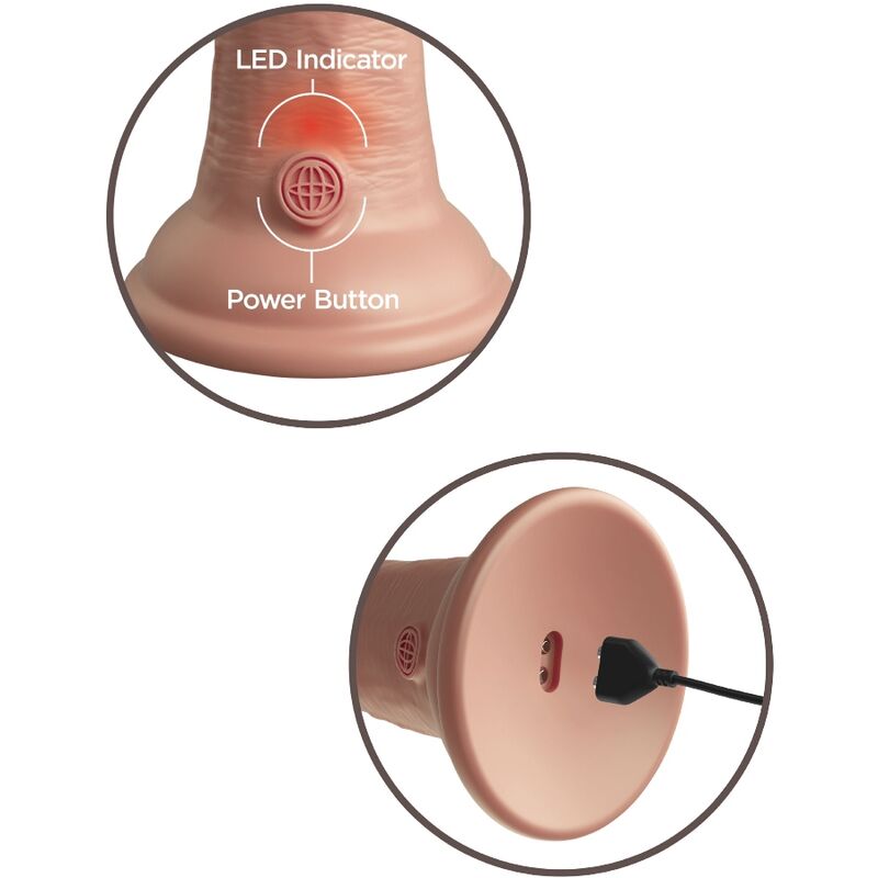 King cock - élite dildo realístico vibrador & silicona 15.2