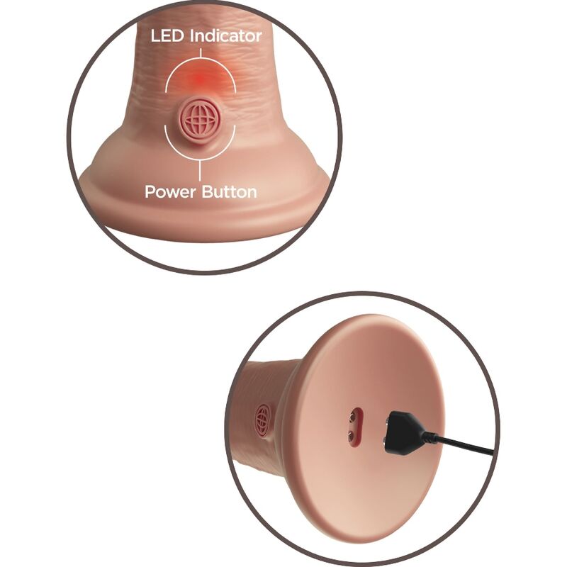 King cock - élite dildo realístico vibrador & silicona 20.3