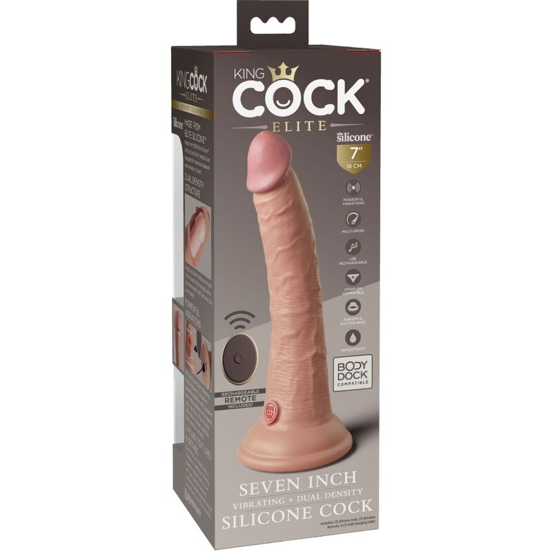 King cock - élite dildo realístico vibrador & silicona