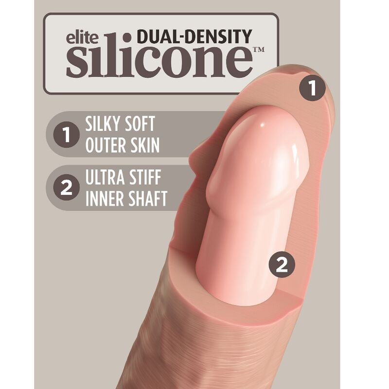 King cock - élite dildo realístico vibrador & silicona