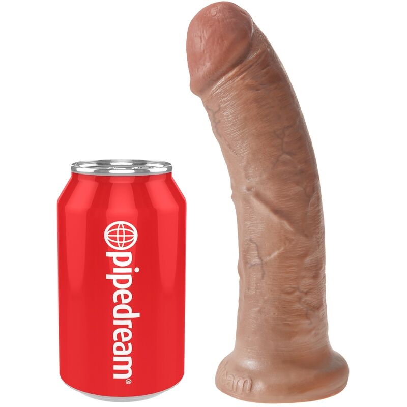King cock - pene realístico 19.5 cm caramelo
