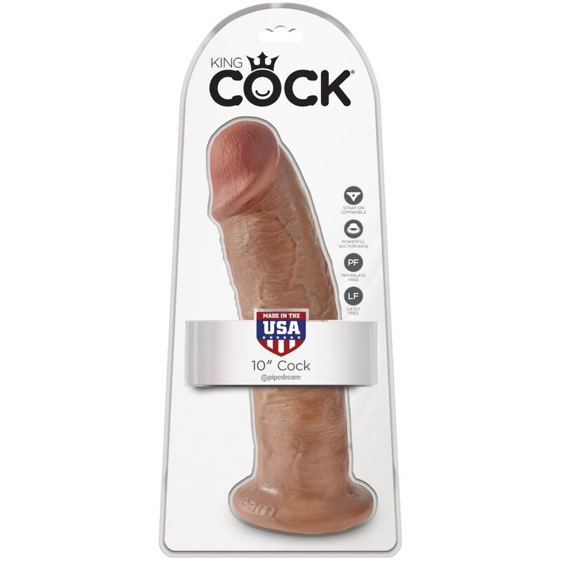 King cock - pene realístico 24 cm caramelo