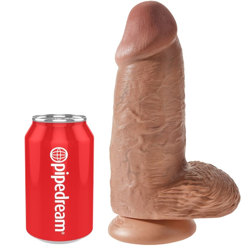 King cock - pene realístico chubby 23 cm caramelo