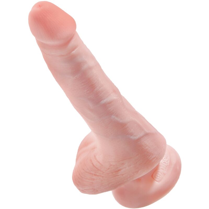 King cock - pene realístico con testículos 13.5 cm natural