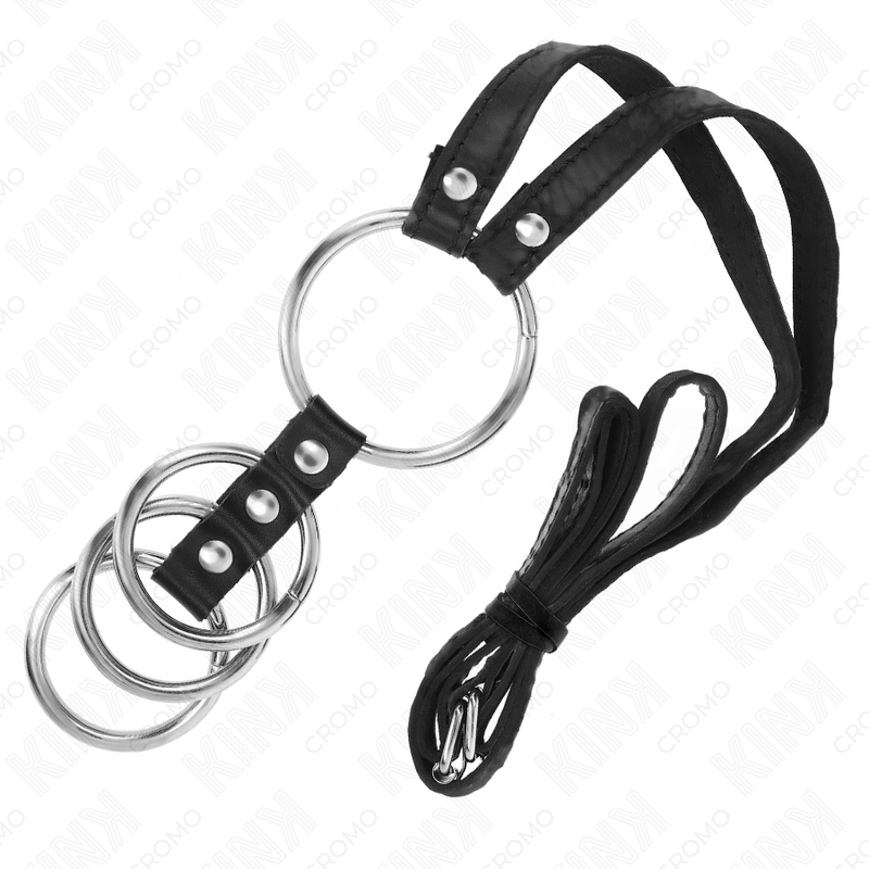 Kink - 4 anillos pene metal conectados 3.8 cm a 5 cm