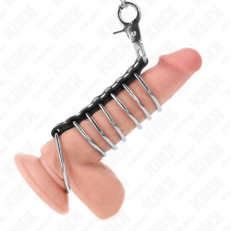 Kink - 7 anillos pene metal 3.8 cm a 5 cm conectados