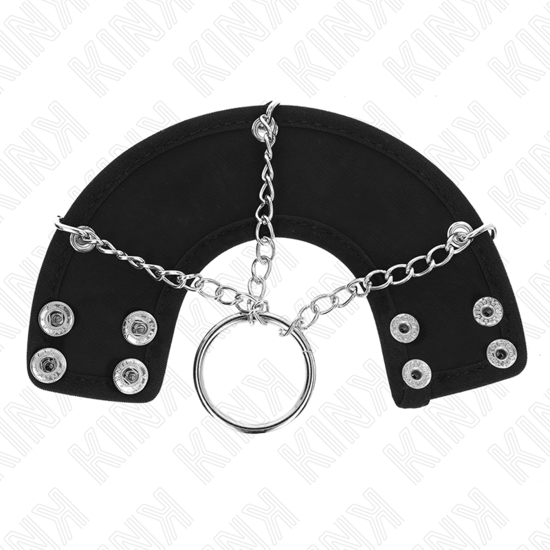 Kink - anillo pene 4 cm cadena 7 cm metal con cinturón