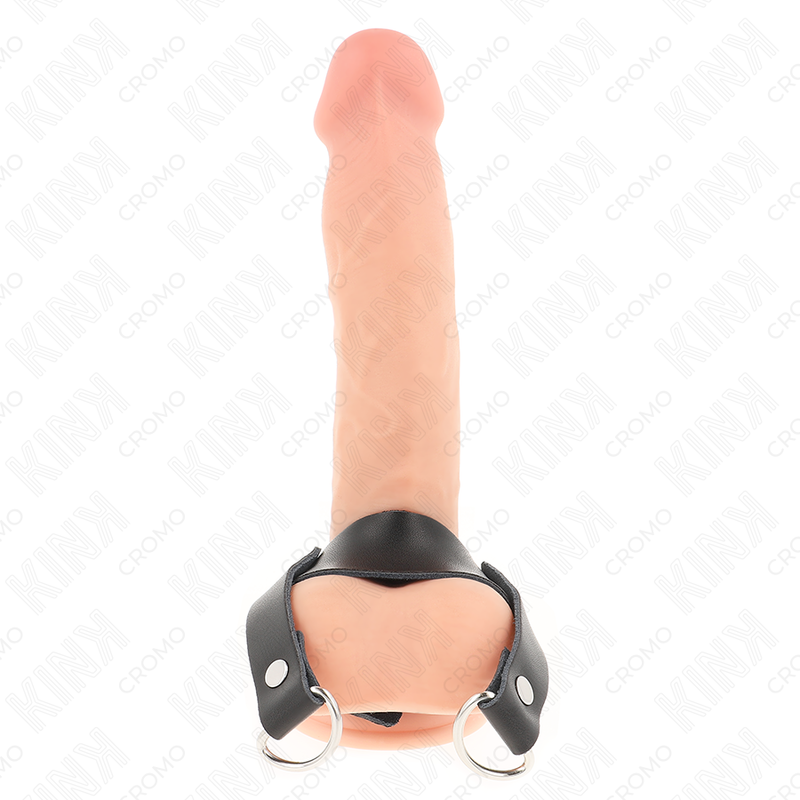 Kink - anillo pene con anillos forma ’d’ 18.5 x 3.3 cm