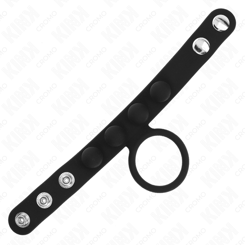 Kink - anillo pene cuero 3.5 cm con cierre a presión 23 x 2