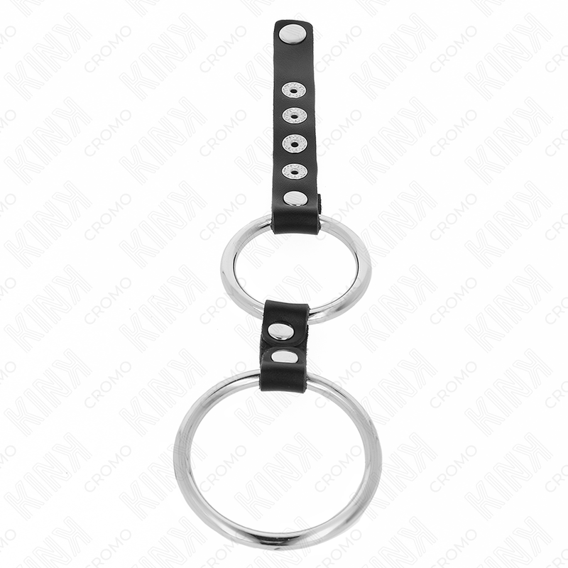 Kink - anillo pene metal doble 3.8 cm a 5 cm conectados