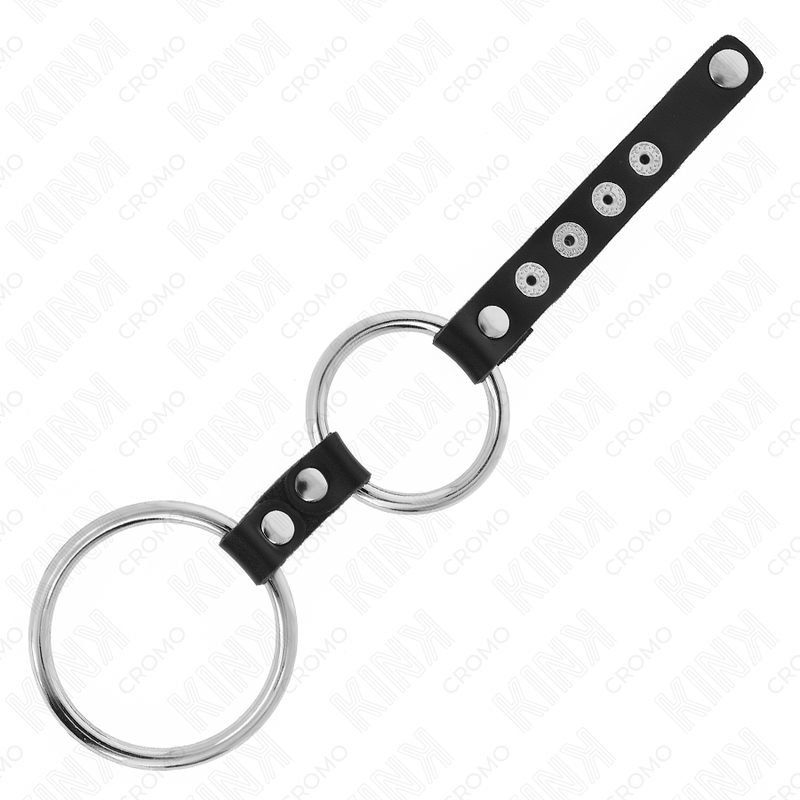 Kink - anillo pene metal doble 3.8 cm a 5 cm conectados