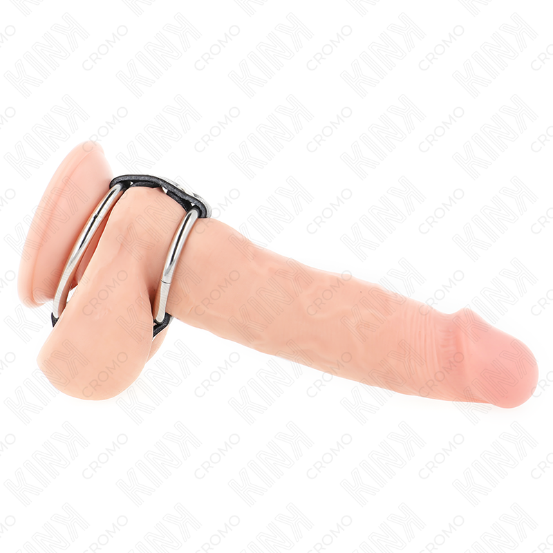 Kink - anillo pene metal doble 3.8 cm a 5 cm conectados