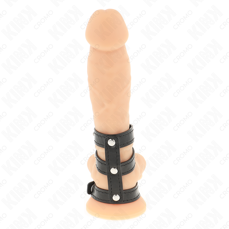 Kink - anillo pene polipiel triple con cierre a presión