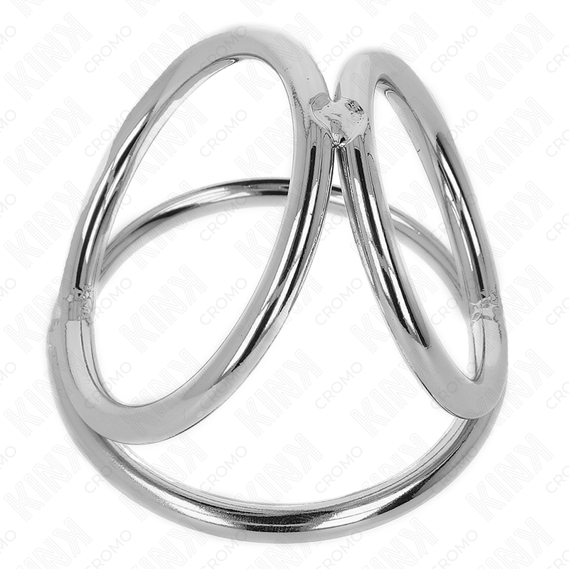 Kink - anillo pene triple metal cromado 3.8 cm a 5 cm