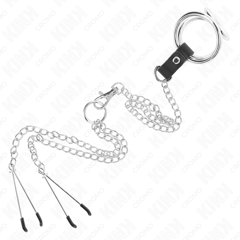 Kink - anillo pene triple metal cromado 3.8 cm a 5 cm
