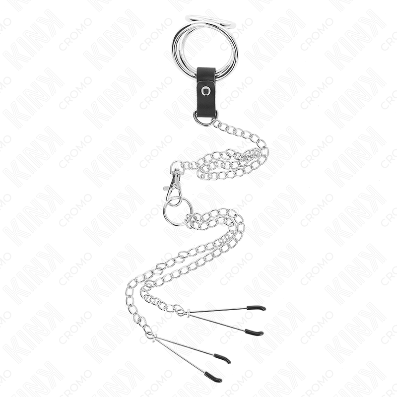 Kink - anillo pene triple metal cromado 3 cm a 4.5 cm