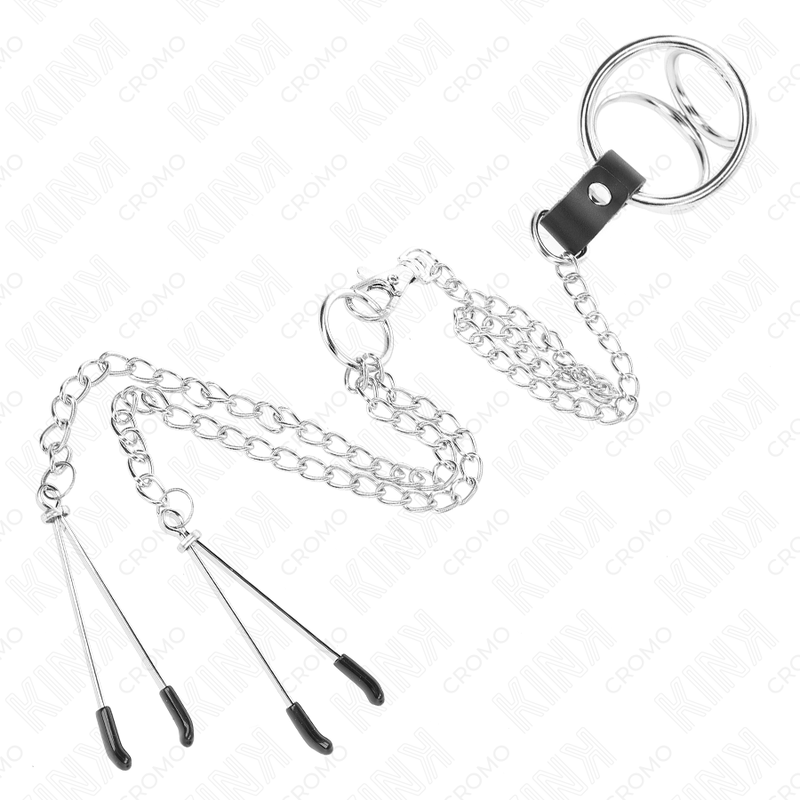 Kink - anillo pene triple metal cromado 3 cm a 4.5 cm