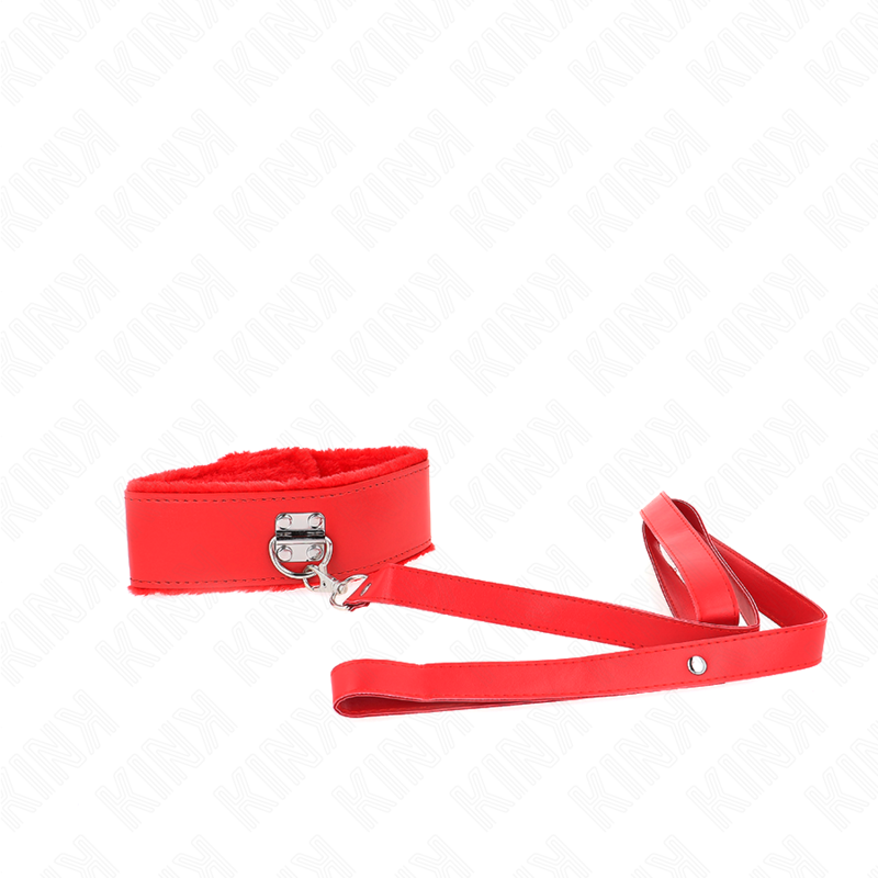 Kink - collar con correa 116 cm con tachuelas plateadas