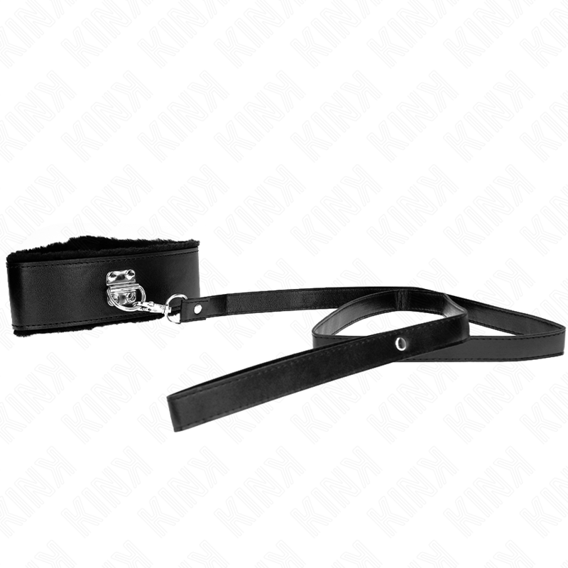 Kink - collar con correa 116 cm con tachuelas plateadas