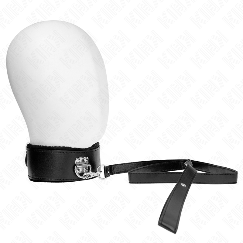 Kink - collar con correa 116 cm con tachuelas plateadas