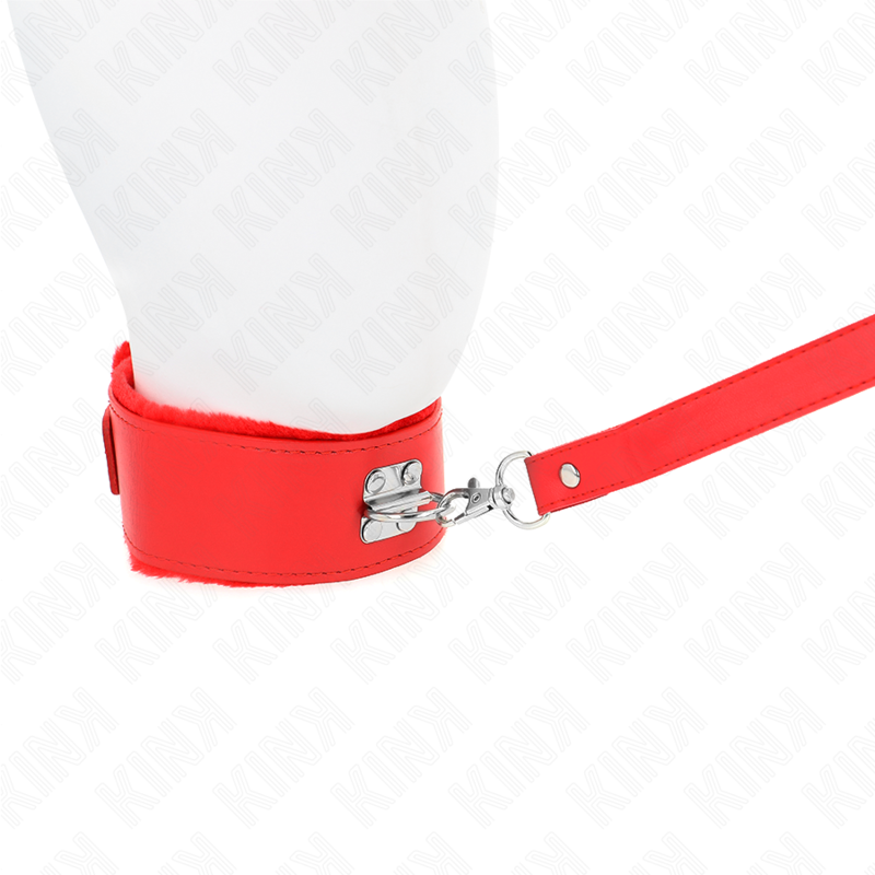 Kink - collar con correa 116 cm con tachuelas plateadas