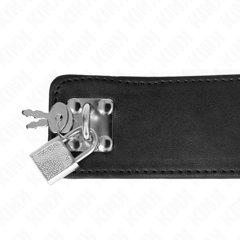 Kink - collar con correa 65 cm ancho negro ajustable