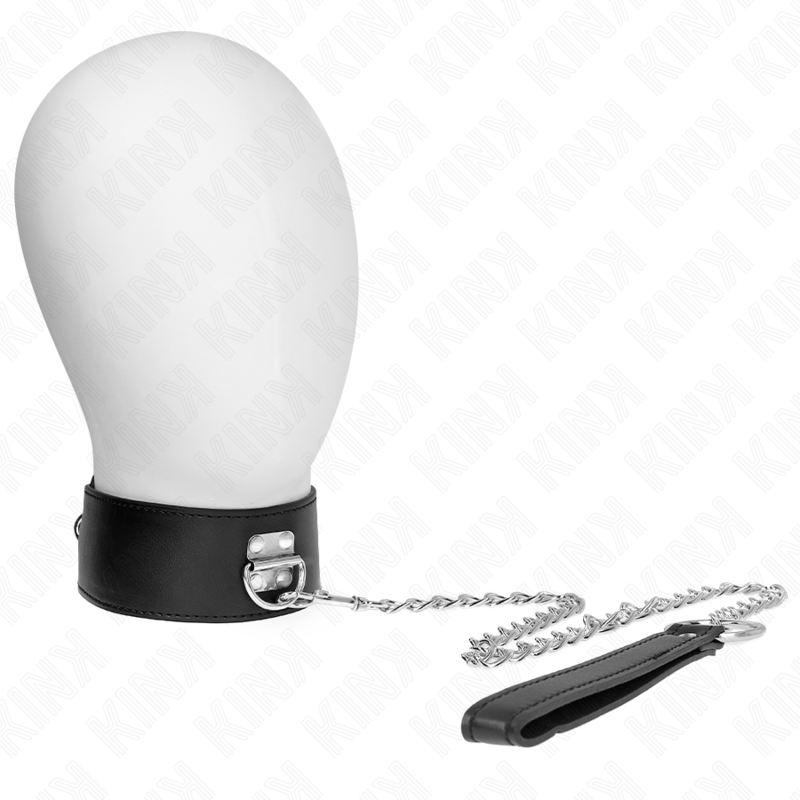 Kink - collar con correa 65 cm ancho negro ajustable