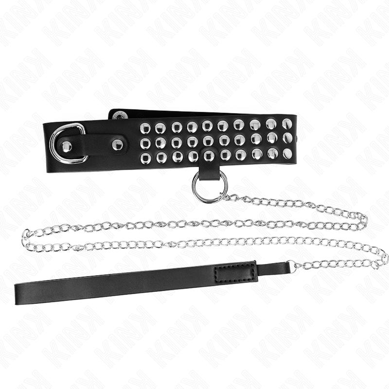Kink - collar con correa 65 cm con brillos ajustable 37-42