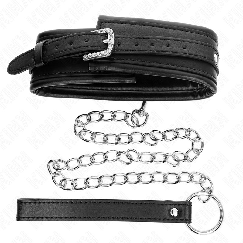 Kink - collar con correa 65 cm hebilla brillante 48.5 cm x