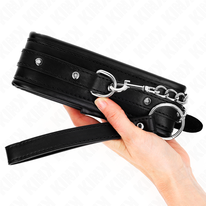 Kink - collar con correa 65 cm hebilla brillante 48.5 cm x