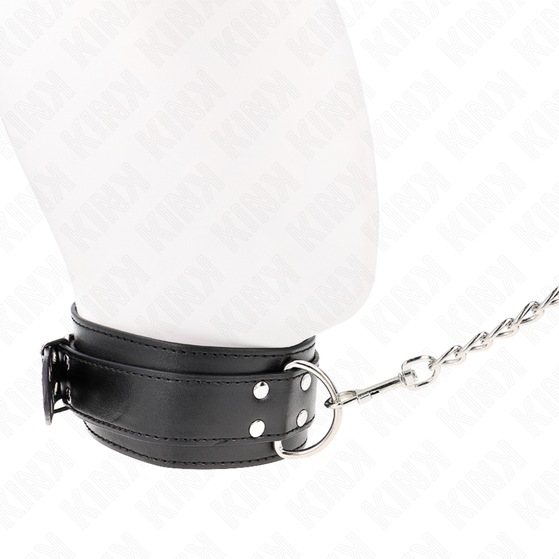 Kink - collar con correa 65 cm hebillas plateadas ajustable