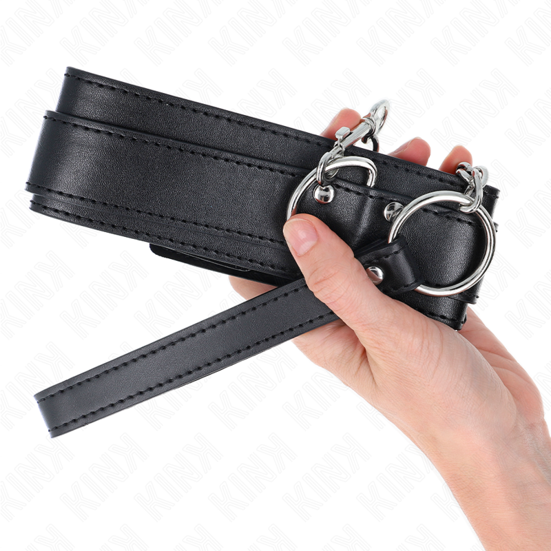 Kink - collar con correa 65 cm hebillas plateadas ajustable