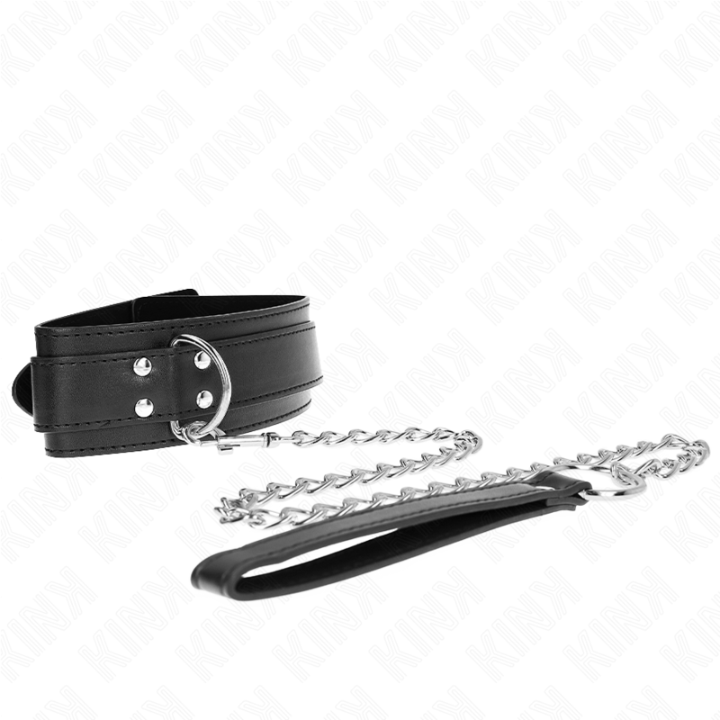 Kink - collar con correa 65 cm hebillas plateadas ajustable