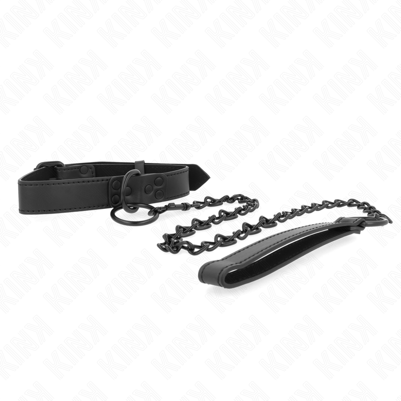 Kink - collar con correa 65 cm oscuro ajustable 37-54 cm x