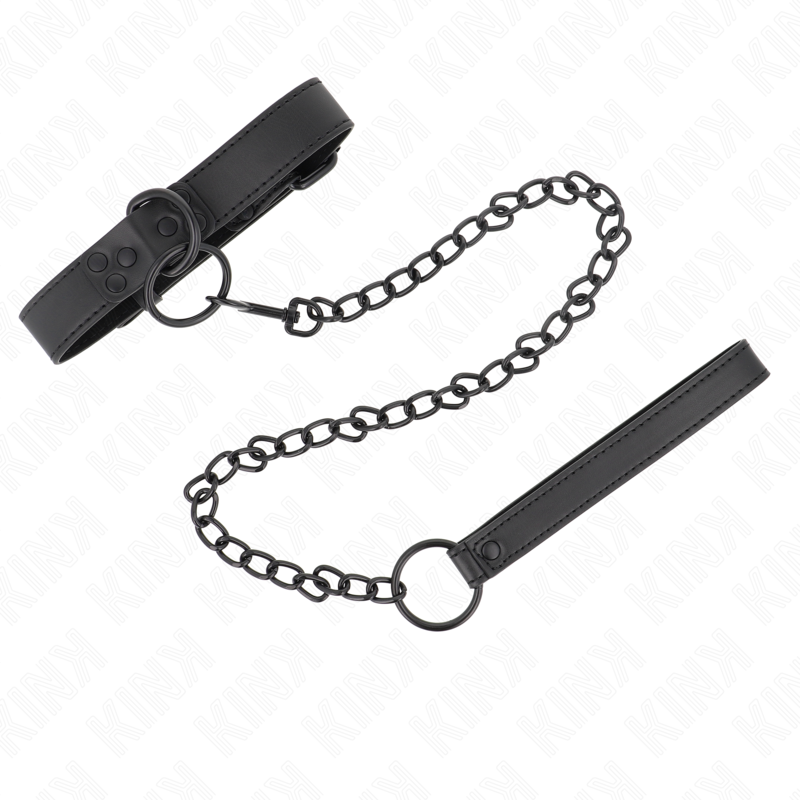 Kink - collar con correa 65 cm oscuro ajustable 37-54 cm x
