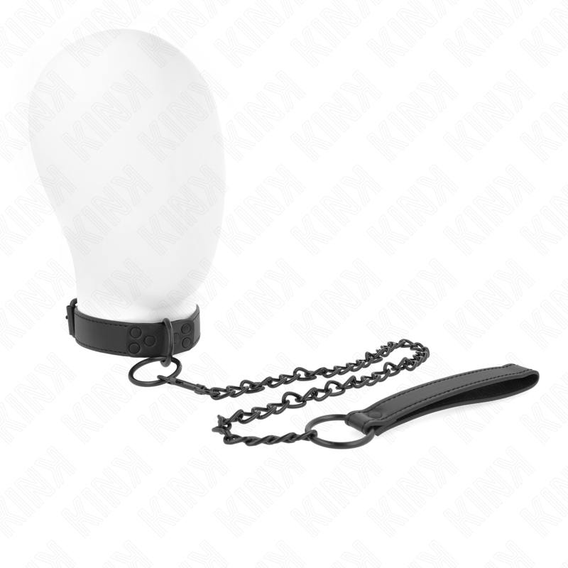 Kink - collar con correa 65 cm oscuro ajustable 37-54 cm x