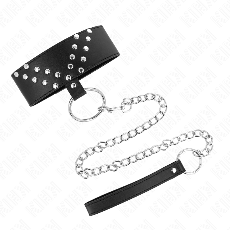 Kink - collar con correa 65 cm con remache en v ajustable