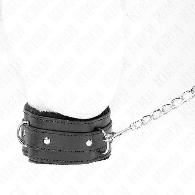 Kink - collar con correa 65 cm con restricciones negro