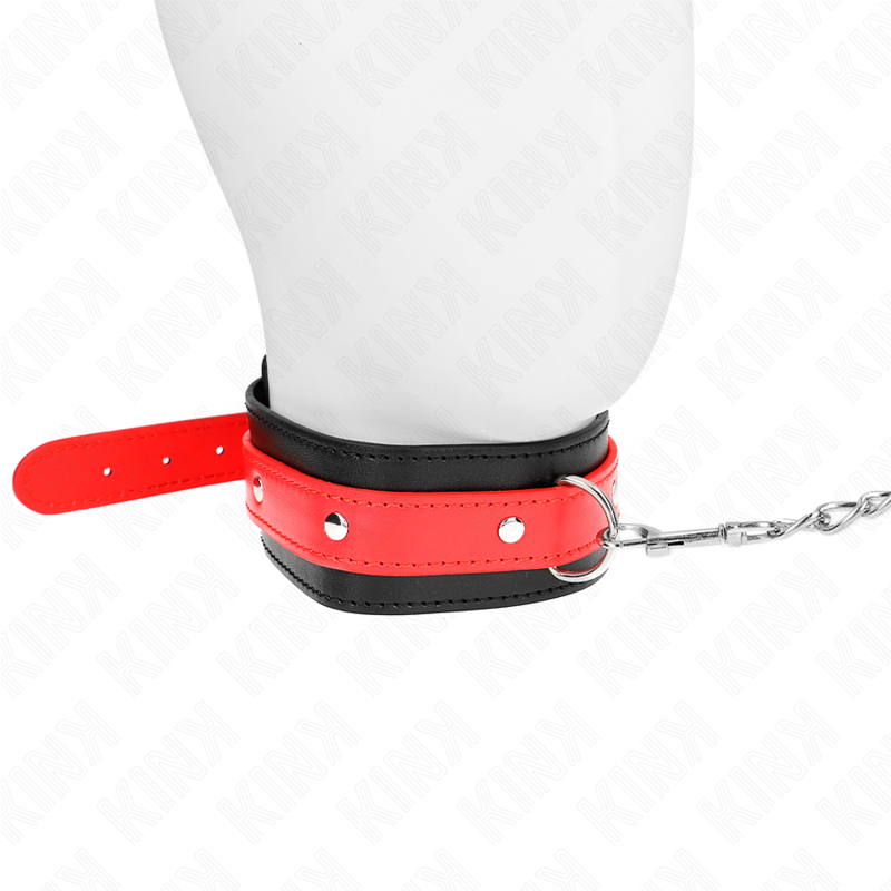 Kink - collar con correa 65 cm rojo ajustable 36-43 cm x 5