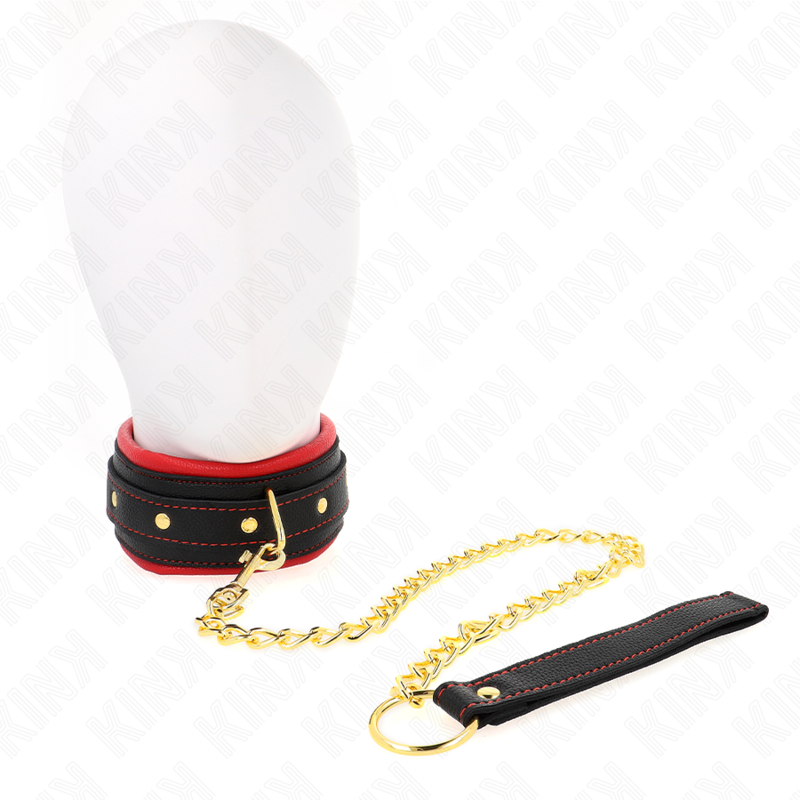Kink - collar con correa de tejido liso ajustable 33-48 cm